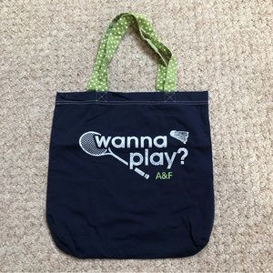 Abercrombie and Fitch small fabric tote bag